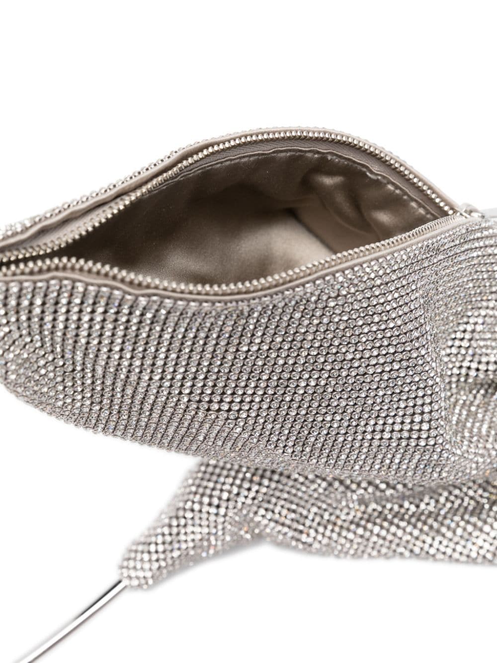 Silver Ursula crystal embellished bag women BENEDETTA